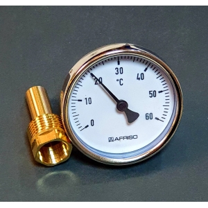 AFRISO Termometr 0÷60°C, fi 63-80-100 mm, L=40/63/100 mm
